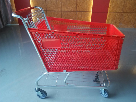 WalMart style Plastic shopping cart, wholesale plastic hand shopping trolley