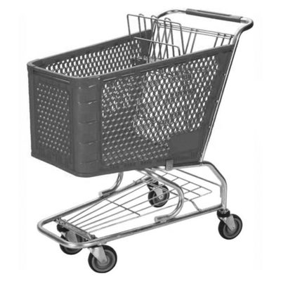 Do carro plástico do trole do mantimento a cadeira de rodas de serviço público do carrinho de compras do armazenamento personalizou cores