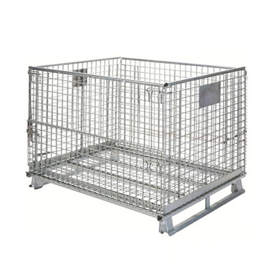 Gaiola plástica do armazenamento do armazém dos escaninhos de armazenamento do metal da gaiola da pálete do supermercado