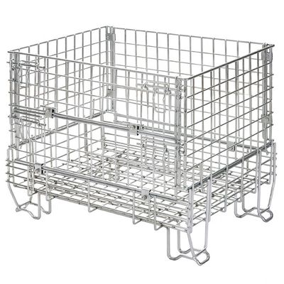 As gaiolas empilháveis soldadas do armazenamento de fio do armazém prendem Mesh Metal Storage Cage