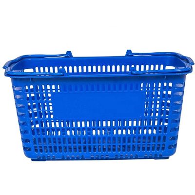 Da compra feita sob encomenda do punho do mantimento dos cestos de compras do supermercado do projeto cesta plástica